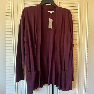 Brand New. Croft & Barrow Maroon Sweater